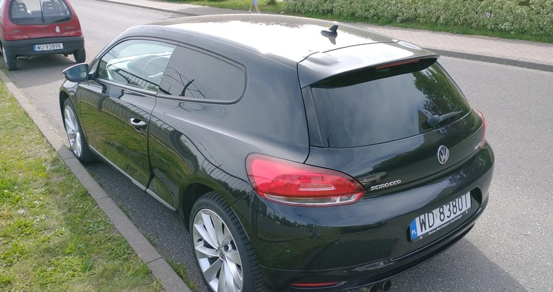 Volkswagen Scirocco cena 36500 przebieg: 174456, rok produkcji 2014 z Warszawa małe 137